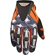 Fly Racing Kinetic Men's Dirt Bike Motorcycle Gloves - Orange/Grey