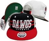 Georgia Bulldogs Three Tone Plastic Snapback Adjustable Plastic Snap Back Hat / Cap