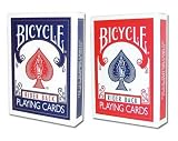 Bicycle 808 "Rider Back" Standard Deck in rot oder blau - 