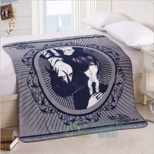 39 x 55" New Anime Black Butler Sebastian Ciel Soft Flannel Blanket Bedsheet