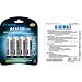 4 x AAA 1100 mAh Rechargeables