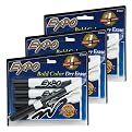Black Dry Erase Chisel-Tip Markers - 3 Sets
