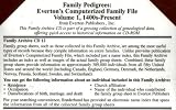 Family Tree Maker's Family Archives: Family Pedigrees: Everton's Computerized Family File, Volume 1, 1400s to 1998 [ Windows and Macintosh ] ( 3 Disc Set)