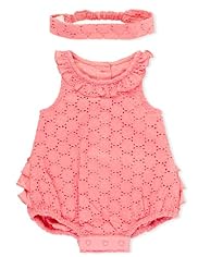 2 Piece Autograph Pure Cotton Broderie All-In-One with Headband