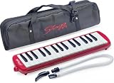 Stagg MELOSTA32RD 32 Note Melodica with Case - Red