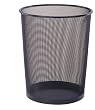 Organize It All Round 14-Inch Tall Wastebasket, Black