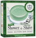 Van der Hagen Men's Shower + Shave Dual Action Bar Soap-5 oz (Quantity of 5)
