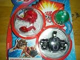 Bakuglow Bakugan Starter Pack(Red Spindle,Black Brontes,Green Mystery Ball)