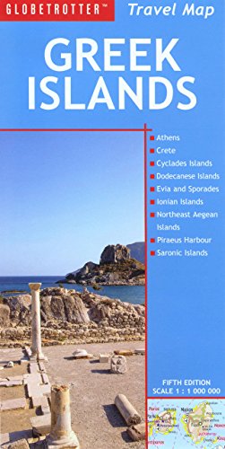 travel map greek islands globetrotter maps