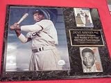 Dodgers Jackie Robinson 2 Card Collector Plaque