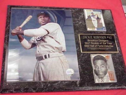 Dodgers Jackie Robinson 2 Card Collector Plaque