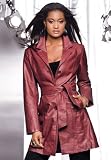 metrostyle Belted Leather Coat