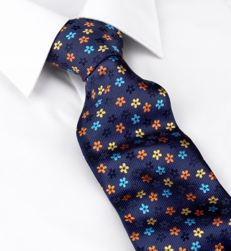 Luxury Pure Silk Floral Pattern Tie