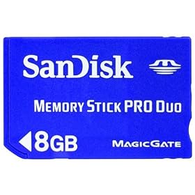 Sandisk 8Gb Pro Duo Memory Stick Pro DuoTM (8 Gb) - Memory, Media & Accessories