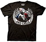 It's Always Sunny In Philadelphia Rock Flag and Eagle Black T-shirt Tee