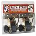 Rack-Strap RS4 Yellow Zinc Plated Steel Frame Curved Mounting Bracket with 8' Black Polyester Strap, 500 lbs Load Capacity, For 1-5/8" OD Round Pipe (Pack of 2)