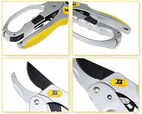 BOSI Tree Pruning Shears,Sharp Razor Garden Clippers,Tree Trimmers,Secateurs and Stainless Steel Pruner,Sharp Garden Hand Pruners With Finger Protection