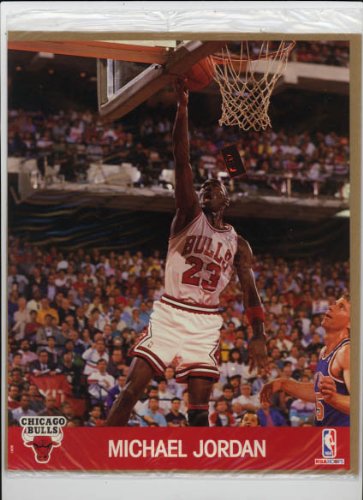 Michael Jordan 8x10 Card Photo (NBA Hoops Action Photos 1990)