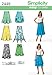 Simplicity Easy-to-Sew Pattern 2449 Misses Pull-on Skirts in 2 Lengths Designs by Karen Z Size 14-16-18-20-22