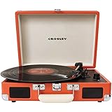 Crosley CR8005A-OR Cruiser Portable 3-Speed Turntable (Orange)