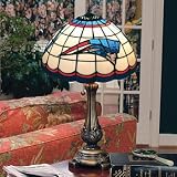 New England Patriots Tiffany Style Stained Glass Table Lamp (Memory Company)