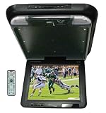 Phonics Digital PD-1210 Ceiling Mount Swivel Flip-Down 12.1 inch TFT LCD Car Monitor with Built-in DVD / DVDR/RW / CD / CD/RW / AVI / JPEG / WAV / MP3 / MP4 Receiver / Player, IR Audio Transmitter with USB Port, SD Memory Card & Remote