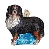 Old World Christmas Bernese Mountain Dog Glass Blown Ornament