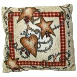 Review   / Linda Spivey Hearts and Stars Plush Toss Pillow