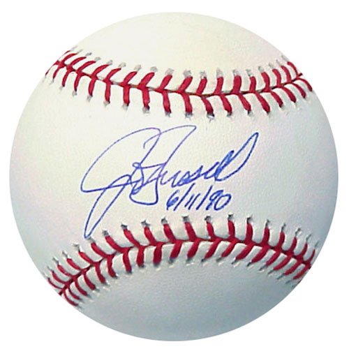 John Russell Autographed Baseball with 6-11-90 Inscription
