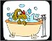 Mouse Pad with bathing, tub, wash, dog, washing
