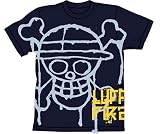 ペンキ海賊旗 Tシャツ　ネイビー　： サイズXS