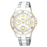 Pulsar Stainless Steel Silver Dial Gold Markers 2nd's Subdial Men's Watch PP6021