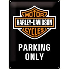 Nostalgic-Art Blechschild 30 x 40 cm, Sammlerschild Harley-Davidson Parking Only