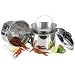 Steam Control 8-Quart Surgical Stainless-Steel Stockpot Set Steam Control 8-Quart Surgical Stainless-Steel Stockpot Set