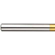 Precision Twist QC91G High Speed Steel Long Length Drill Bit, TiN Coated, Round Shank, Parabolic Flute, 135 Degree Point Angle