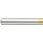 Precision Twist QC91G High Speed Steel Long Length Drill Bit, TiN Coated, Round Shank, Parabolic Flute, 135 Degree Point Angle