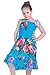 Girl Hawaiian Luau Dress in Turquoise in Various Styles