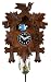 River City Clocks Quartz Novelty Clock - Five Leaves & One Bird with Moving Blue Bird - 7 Inches Tall - Model # 2130Q-07