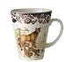 Spode Woodland American Wildlife Collection Winter Scene Beverage Mug 11 ounce - Cougar