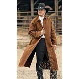 Duster Coat Mustard with contrasting Brown Collar