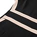 Miusol Women's Scoop Neck Optical Illusion Busniess Bodycon Dress, Black, XL
