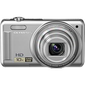 Olympus VR-310 Digital Camera - Silver (14MP, 10x Super Wide Optical Zoom)  3 inch LCD