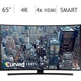Samsung 65" Class (64.5" Diag.) 4K Ultra HD Smart Curved LED LCD TV UN65JU670DFXZA, Motion Rate 120, UHD Upscaling and Dimming, Built-in Wi-fi with Full Web Browser, Quad Core Processor