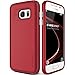 Galaxy S7 Case, VRS Design [Single Fit][Blossom Red] - [Metallic Buttons][Non Slip][Slim Fit] For Samsung S7