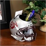 Montana Grizzlies Silver Mini Football Helmet Desk Caddy