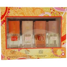 Womens Omni Variety by Coty for Women. Set-4 Piece Variety With Jovan Musk & Jovan White Musk & Coty Wild Musk & Vanilla Musk And All Are Cologne Conc