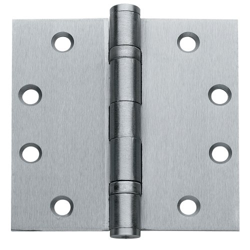 Global CP4545BB-26D-M Commercial Grade, Full Mortise Ball Bearing Hinge 3-Pack, Brushed Chrome