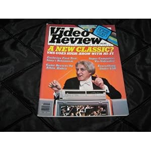 Video Review Magazine (A New Classic ? VHS Goes High-Brow With Hi-Fi , Sony's Betamovie , Albin , Kubey , Super Computers via Videodisc, October 1983)