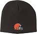 Men's CLEVELAND BROWNS Black Knit Cuffless Cap