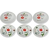 Retsch Arzberg Pizzateller 6er Set, Design Pomodoro & Spezia, � 30cm